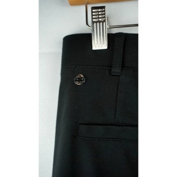 BetaBrand Black Dress Pant Yoga Capri
 Medium Petite meshed and scalloped calf - Picture 4 of 7